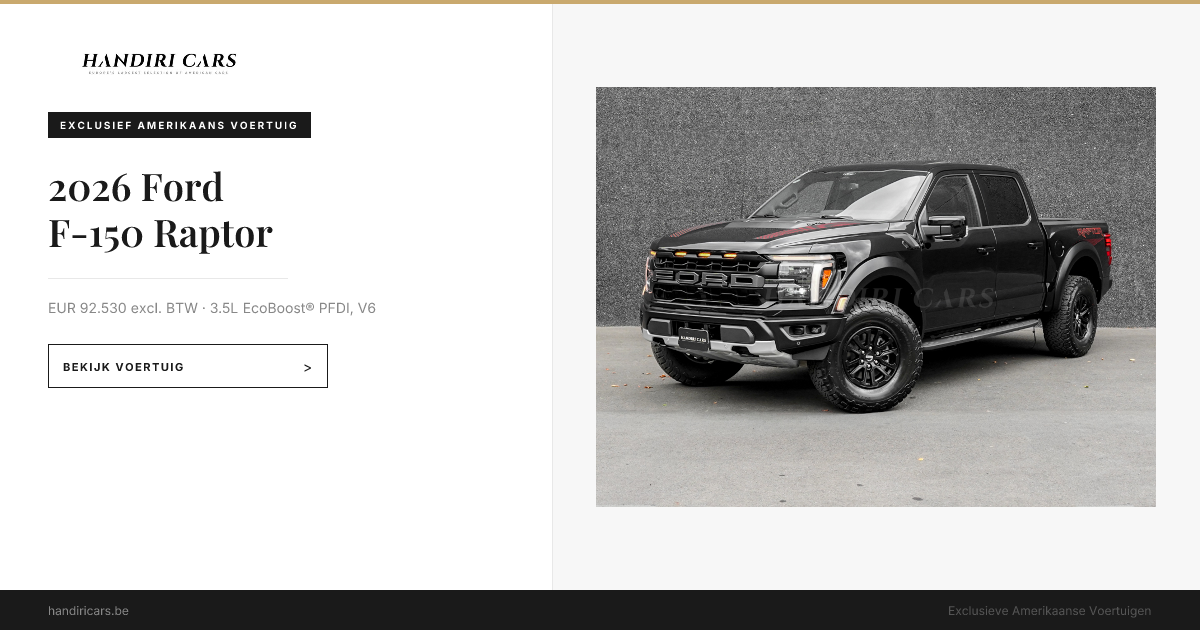 2026 Ford F-150 Raptor SKU S1F61268676 – Handiri Cars