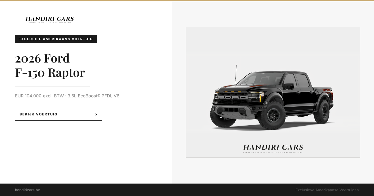 2026 Ford F-150 Raptor SKU S2061168665 – Handiri Cars